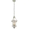 Image de Elstead Lighting, Suspension, Calla Lampe à suspendre E14 double or sterling (E14)