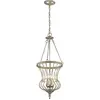 Image de Elstead Lighting, Suspension, Calla Lampe à suspendre E14 triple or sterling (E14)