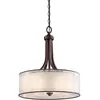 Image de Elstead Lighting, Suspension, Lacey suspension E27 4x Mission Bronze clair Umbra, couleur terre, métal givré (E27)