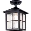 Image de Elstead Lighting, Éclairage d'extérieur, Plafonnier extérieur Winchester E27 28cm noir IP43 (E27, IP43)