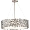 Image de Elstead Lighting, Suspension, Silver Coral Lampe à suspendre E27 quadruple 18cm étain classique (E27)