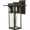 Image de Elstead Lighting, Éclairage d'extérieur, Applique murale d'extérieur Manhattan E27 47cm bronze huilé IP44 (E27, IP44)