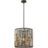 Image de Elstead Lighting, Suspension, Gemma Lampe à suspendre E14 triple bronze vintage (E14)