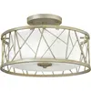 Image de Elstead Lighting, Applique + plafonnier, Nest Plafonnier E27 triple feuille d'argent (E27)