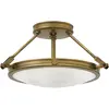 Image de Elstead Lighting, Applique + plafonnier, Collier plafonnier E14 triple Heritage laiton (E14)