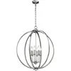 Image de Elstead Lighting, Suspension, Corinne Lampe à suspendre E14 6x Nickel poli (E14)
