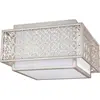 Image de Elstead Lighting, Applique + plafonnier, Kenney Plafonnier E27 double lever de soleil argenté (E27)