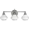 Image de Elstead Lighting, Applique + plafonnier, Ainsley Applique murale LED G9 triple chrome poli IP44 (960 lm, G9)