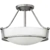 Image de Elstead Lighting, Applique + plafonnier, Hathaway Plafonnier E27 triple nickel antique (3000 lm, E27)