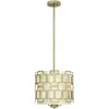Image de Elstead Lighting, Suspension, Sabina Lampe à suspendre E14 triple feuille d'argent (E14)