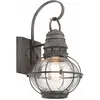 Image de Elstead Lighting, Éclairage d'extérieur, Bridge Point Applique murale d'extérieur E27 41cm Zinc vieilli IP44 (4100 lm, E27, IP44)