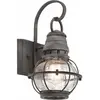Image de Elstead Lighting, Éclairage d'extérieur, Bridge Point Applique murale d'extérieur E27 33cm Zinc vieilli IP44 (E27, IP44)