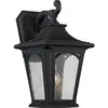 Image de Elstead Lighting, Éclairage d'extérieur, Bedford Applique extérieure E27 39cm Mystic Noir IP44 Anti-marine (E27, IP44)