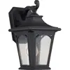 Image de Elstead Lighting, Éclairage d'extérieur, Bedford Applique murale extérieure E27 32cm Mystic Noir IP44 Anti-marine (E27, IP44)