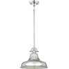 Image de Elstead Lighting, Suspension, Emery Lampe à suspendre E27 28cm Argent Impérial (E27, 2800 lm)