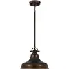 Image de Elstead Lighting, Suspension, Emery Lampe à suspendre E27 28cm Bronze palladien (E27)