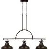 Image de Elstead Lighting, Suspension, Emery Lampe à suspendre E27 triple 56cm Bronze palladien (E27)