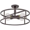 Image de Elstead Lighting, Applique + plafonnier, New Harbor Plafonnier E27 quadruple bronze occidental (E27)