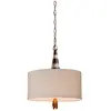 Image de Elstead Lighting, Suspension, Flambeau Suspension E27 double noir, crème et feuille d'or (E27)