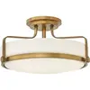 Image de Elstead Lighting, Plafonnier, Harper plafonnier E27 triple 25cm moyen Heritage laiton (E27)