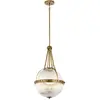 Image de Elstead Lighting, Suspension, Aster Lampe à suspendre E14 triple en laiton naturel (E14)