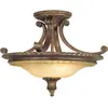 Image de Elstead Lighting, Applique + plafonnier, Stirling Castle Plafonnier E27 double 36cm bronze britannique (E27)
