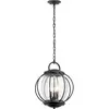 Image de Elstead Lighting, Éclairage d'extérieur, Vandalia Suspension extérieure E14 triple noir structuré IP44 (E14, IP44)