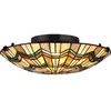 Image de Elstead Lighting, Applique + plafonnier, Alcott plafonnier E27 double 14cm Valiant Bronze (E27)