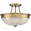Image de Elstead Lighting, Applique + plafonnier, Mantle plafonnier E27 double laiton vieilli (E27)