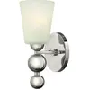 Image de Elstead Lighting, Applique + plafonnier, Zelda Applique E27 Nickel poli (E27)