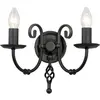 Image de Elstead Lighting, Éclairage d'extérieur, Artisan Applique E14 double noir (E14, IP20)