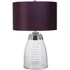 Image de Elstead Lighting, Lampe de table, Milne lampe de table E27 nickel poli aubergine violet foncé (620 lm, E27)