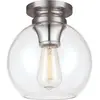 Image de Elstead Lighting, Applique + plafonnier, Tabby Plafonnier E27 Nickel poli (E27)