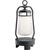 Image de Elstead Lighting, Éclairage d'extérieur, Lyndon Lampadaire LED d'extérieur 48cm Haut-parleur Bluetooth Noir structuré IP44 (250 lm, IP44)