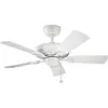 Image de Elstead Lighting Ventilateur de plafond silencieux Kevlar Ø107cm IP44 Extérieur, Ventilateur, Blanc