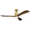 Image de Elstead Lighting Ridley II, Ventilateur, Marron