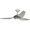 Image de Elstead Lighting Voya ventilateur de plafond silencieux avec lumière LED Ø152cm DC-moteur + télécommande, Ventilateur, Argent