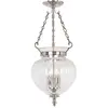 Image de Elstead Lighting, Suspension, Finsbury Park Lampe à suspendre E14 3 fois Medium Nickel poli (E14)