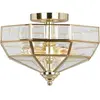 Image de Elstead Lighting, Applique + plafonnier, Old Park Plafonnier E27 double Laiton poli (E27)