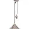 Image de Elstead Lighting, Suspension, Provence Lampe à suspendre E27 Up+Down Nickel poli (E27)