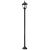Image de Elstead Lighting, Éclairage d'extérieur, Kerry Lampadaire extérieur E27 191cm Noir IP44 Anti-marine (191 lm, E27, IP44)