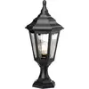 Image de Elstead Lighting, Éclairage d'extérieur, Kinsale Lampadaire extérieur E27 51cm Noir IP44 Anti-marin (5100 lm, E27, IP44)