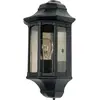 Image de Elstead Lighting, Éclairage d'extérieur, Applique murale d'extérieur Newbury E27 Noir IP44 (E27, IP44)