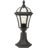 Image de Elstead Lighting, Éclairage d'extérieur, Ledbury Lampadaire extérieur E27 48cm noir IP44 (4800 lm, E27, IP44)