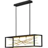 Image de Elstead Lighting, Suspension, Styx LED Suspension 33cm noir et or doré (5980 lm)