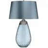 Image de Elstead Lighting, Lampe de table, Lena Lampe de table E27 74cm Verre teinté bleu, bleu canard Abat-jour bleu clair (620 lm, E27)