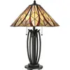 Image de Elstead Lighting, Lampe de table, Victory lampe de table E27 double Valiant Bronze (E27)