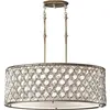 Image de Elstead Lighting, Suspension, Lucia Lampe à suspendre E27 triple 30cm Argent bruni (E27)