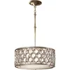 Image de Elstead Lighting, Suspension, Lucia Lampe à suspendre E27 triple 20cm Argent bruni (E27)