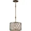 Image de Elstead Lighting, Suspension, Lucia Lampe à suspendre E27 20cm Argent bruni (E27, 2000 lm)